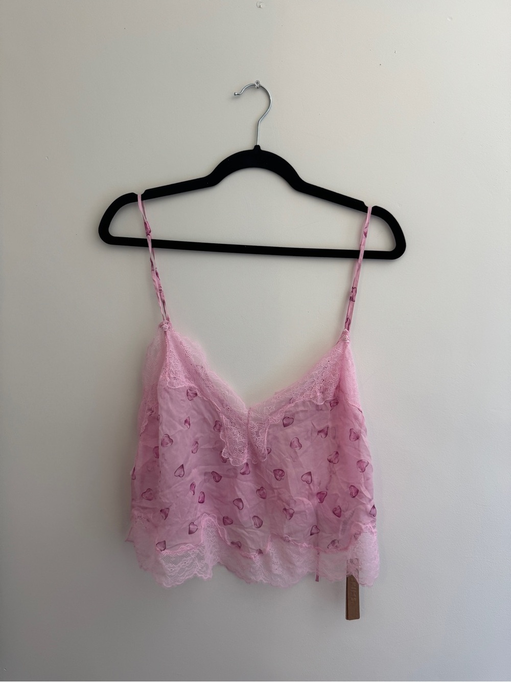 Skims romance lace cropped cami